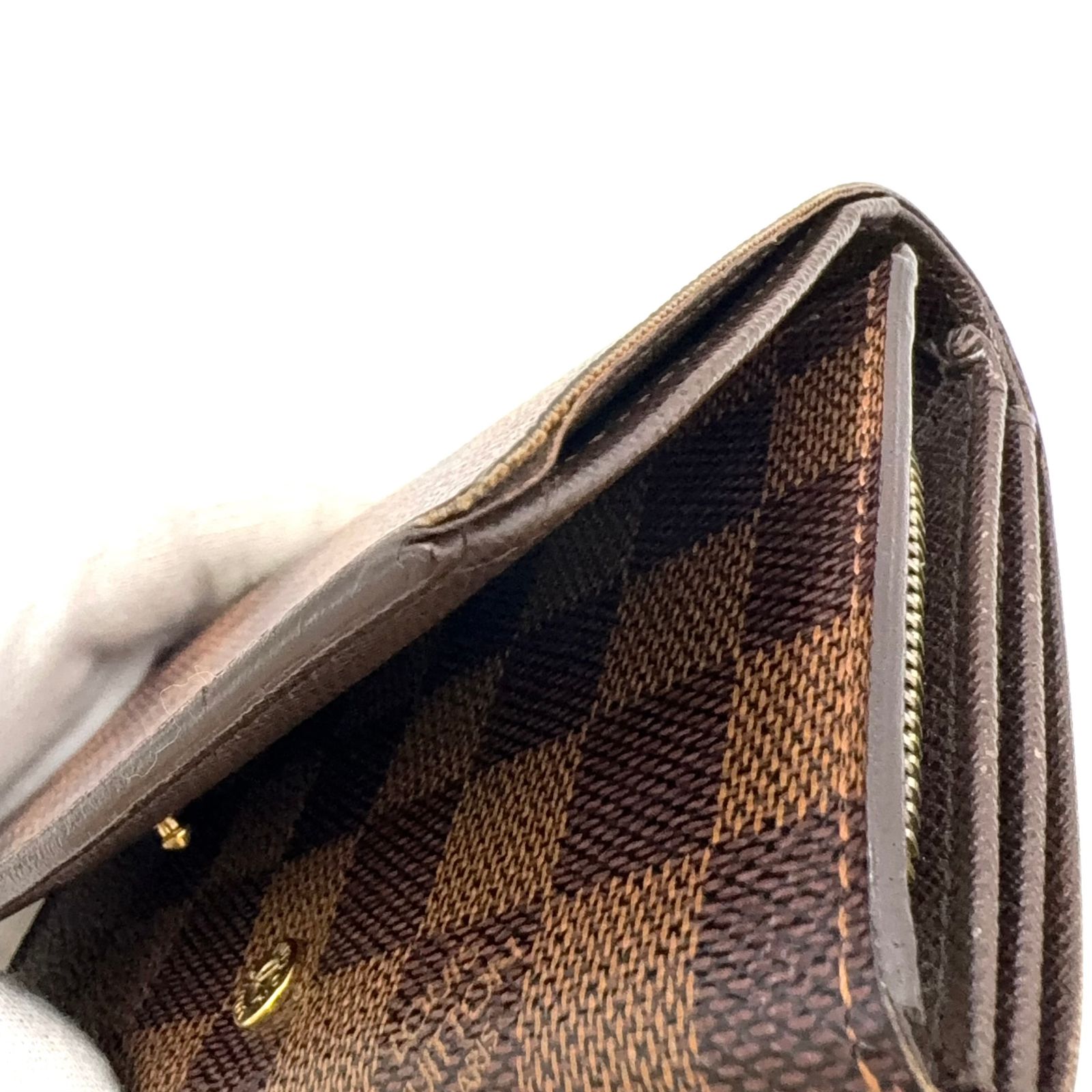 極美品】ルイヴィトン ポルトフォイユ トレゾール ダミエエベヌ 2