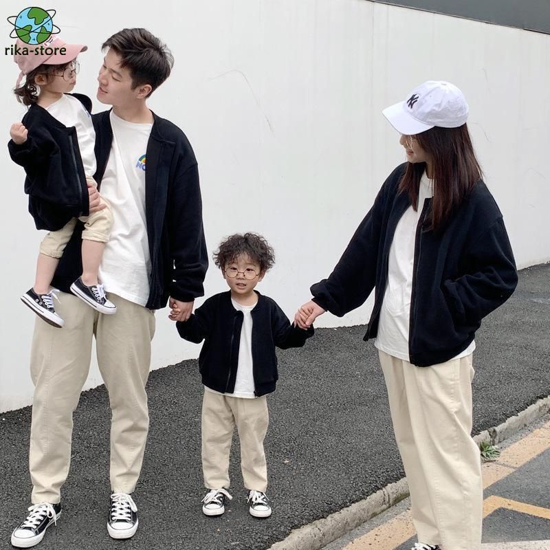長袖パーカー春秋家族揃い親子ペアルックパパママキッズ親子服カップル　カジュアルスウェット親子セット部屋着 長袖パーカー 春と秋 家族揃い親子 ペアルック パパ ママ キッズ
