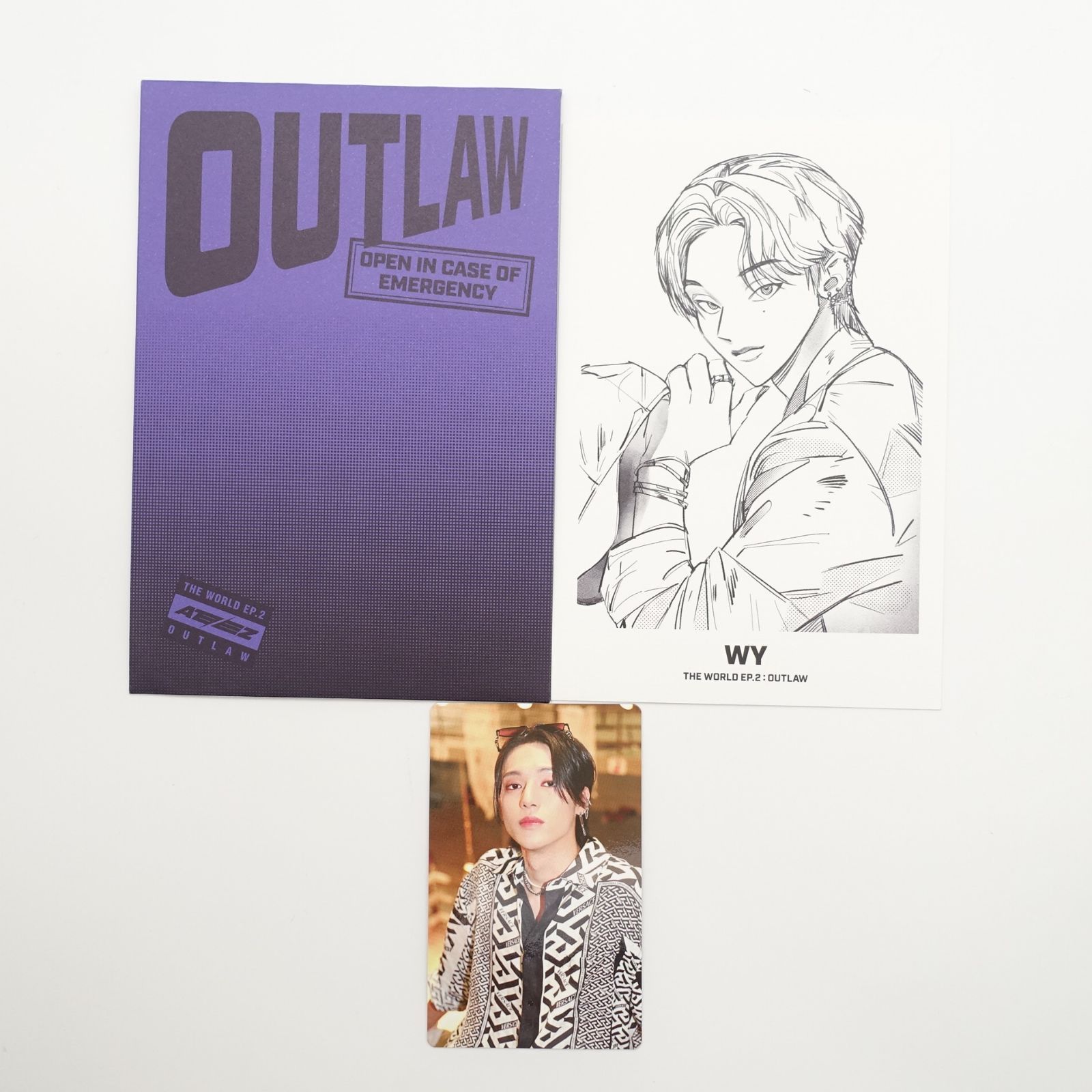ATEEZ ウヨン THE WORLD EP.2 OUTLAW トレカ フォト パートナーカード