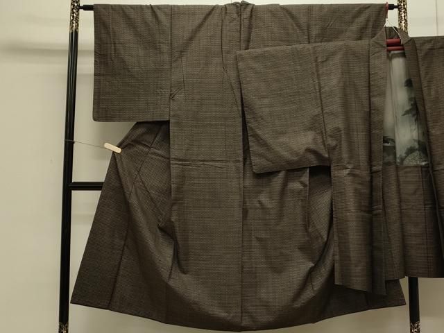 平和屋着物●男性 本場大島紬 アンサンブル 吉祥文 正絹 CAAS0265th