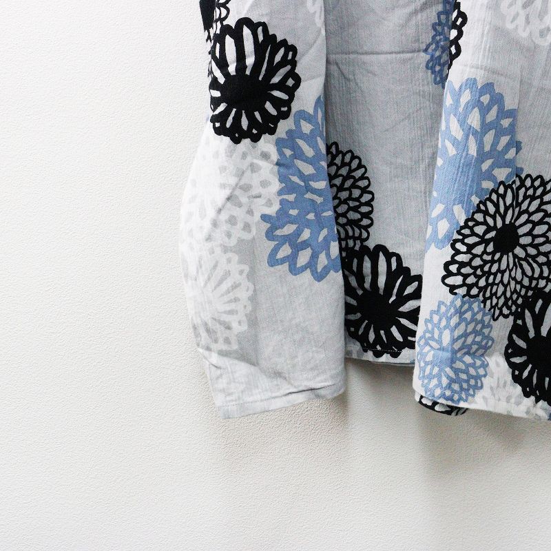 美品【SOU・SOU(ソウソウ)】貫頭衣 高島縮 薙刀長方形衣 ロングワンピース 高島縮 20/20 薙刀長方形衣（なぎなたちょうほうけい）／百花