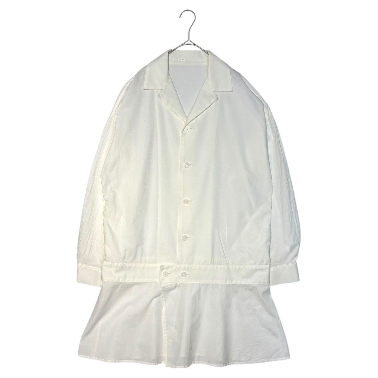 Y's(ワイズ) Oversized open collar shirt mini dress オーバー