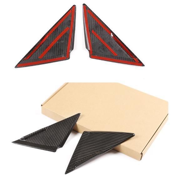 日産 GT-R R35 カーボン Aピラー カバー 外装 ガーニッシュ サイド2Pセット FFCRYSTALESIA_COM