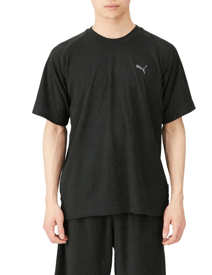 【新品・5営業日で発送】PUMA プーマ SUMMER_PACK_パイル_Tシャツ (680677) 色 : PUMA_BLACK サイズ : XL 