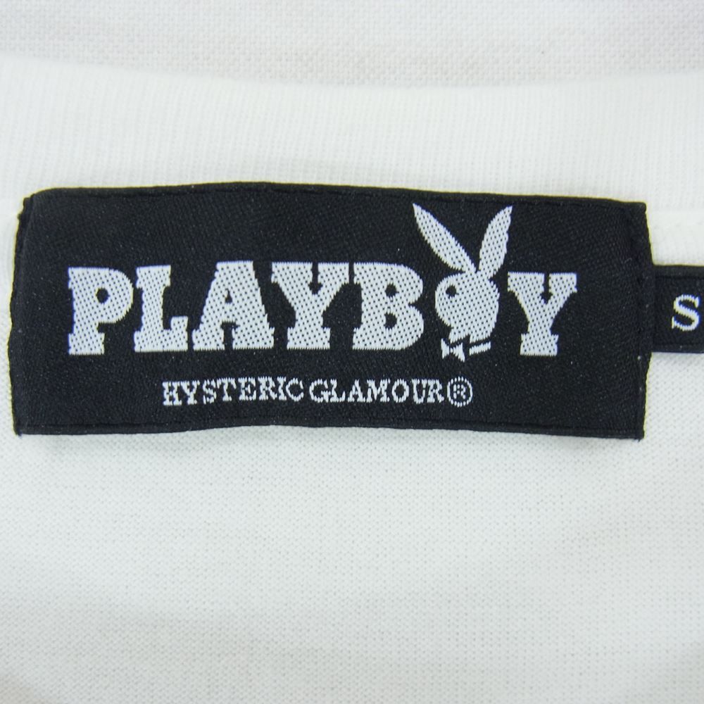 HYSTERIC GLAMOUR ヒステリックグラマー 1261CT03 × PLAYBOY プレイボーイ LIP TEE リップ プリント Tシャツ  ホワイト系 S【中古】 - メルカリ