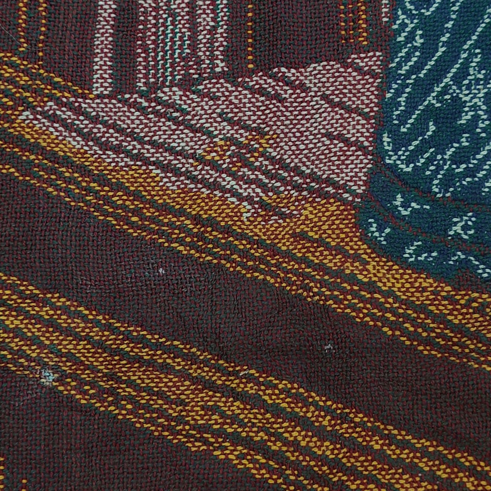 vintageラグ カーペット フラワー 花瓶 アート 1313 - メルカリ