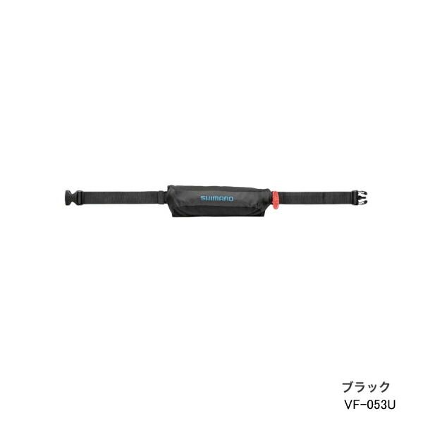 ≪ 21年9月新商品 ≫ シマノ ラフトエアジャケット コンパクトタイプ 膨脹式救命具 VF-053U ブラック フリーサイズ 60