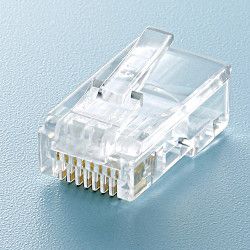 【新品・2営業日で発送】SANWASUPPLY サンワサプライ RJ-45コネクタ(CAT5e単線用)　ADT-RJ45-100LN