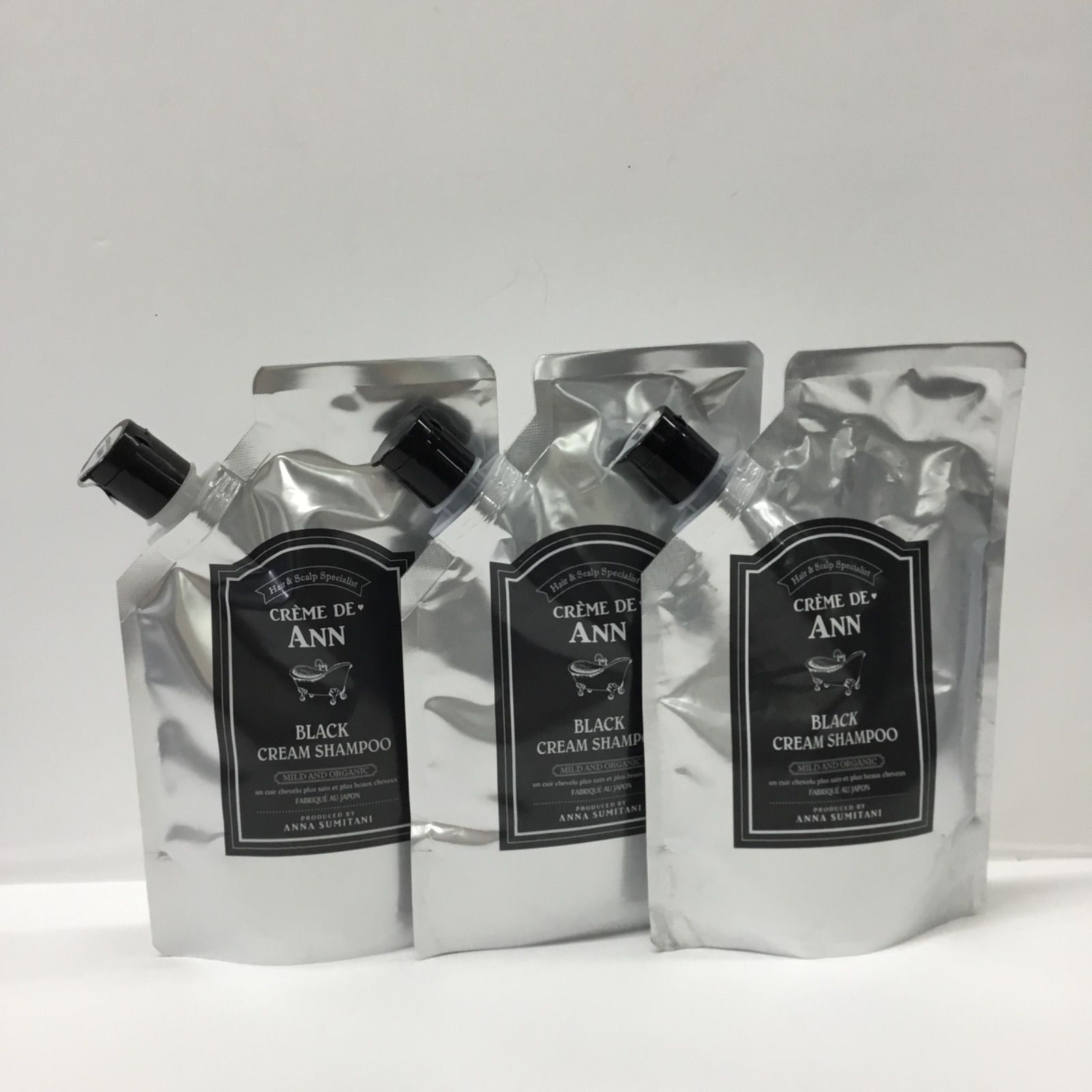 CREME DE ANN ブラッククリームシャンプー 300g　3点セット CREME DE ANN クレムドアン ブラッククリームシャンプー 1袋