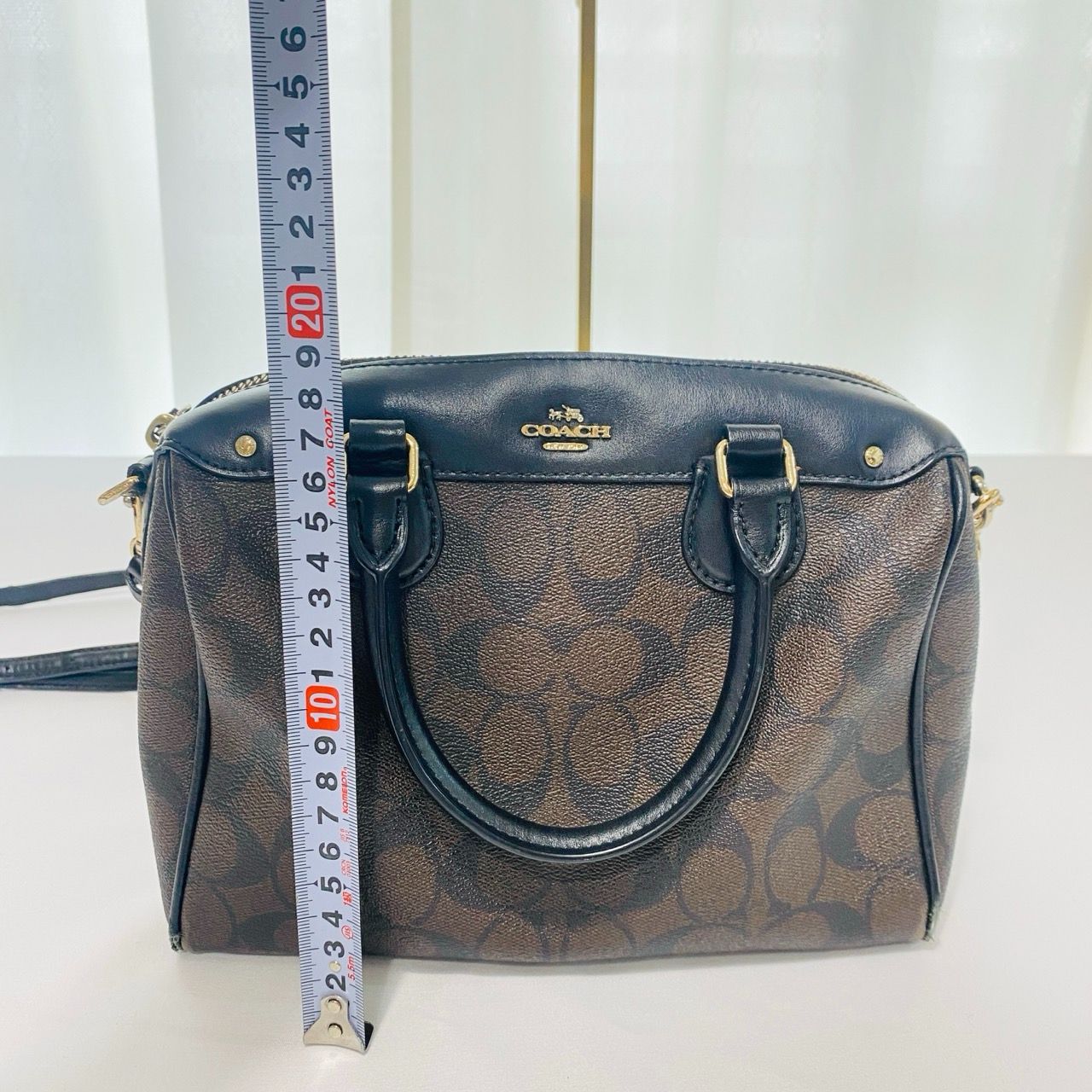 COACH コーチ ハンドバッグ 2wayショルダーバッグ レザー ブラック 