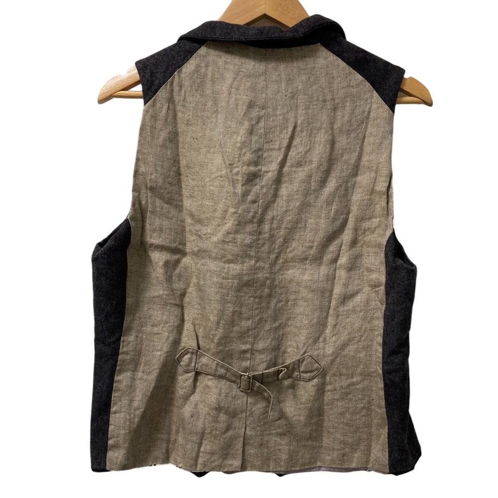 GEOFFREY B. SMALL ハンドメイド リネンコットン ロングジレ 2026年