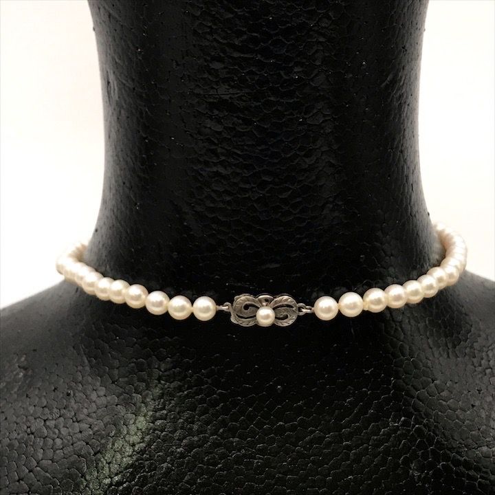 超美品 MIKIMOTO ミキモト アコヤ真珠 パール シルバー刻印 5.8-6mm 