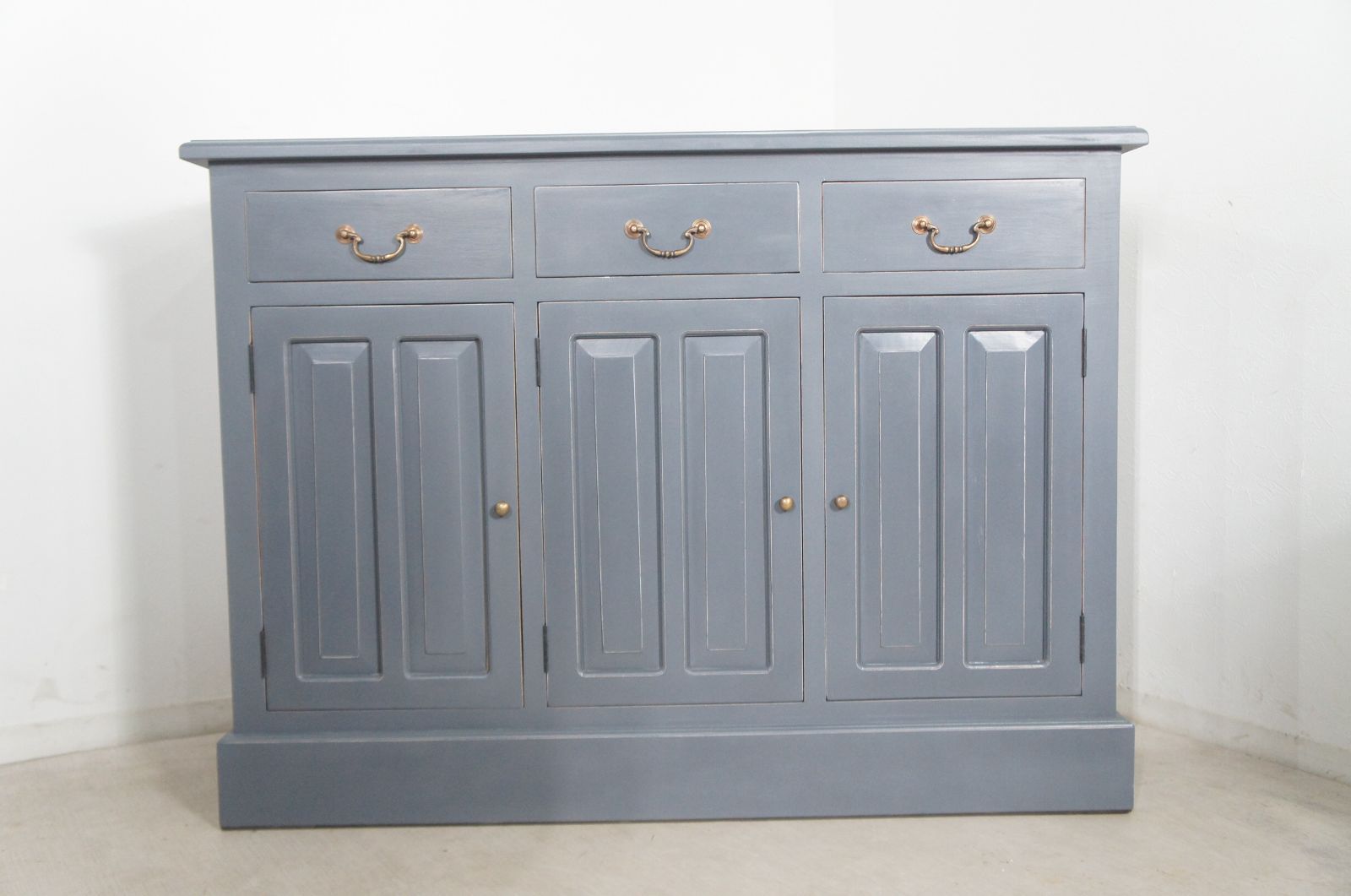 アンティーク調 レジスターカウンター サイドボード 3ドロワー oth-224-GRY