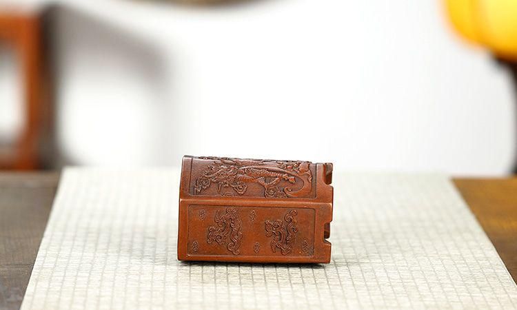 最新発見 六方の筆立紫砂の鉢 筆洗 水盂 古文房具 筆筒 書道具 文房具 工芸品