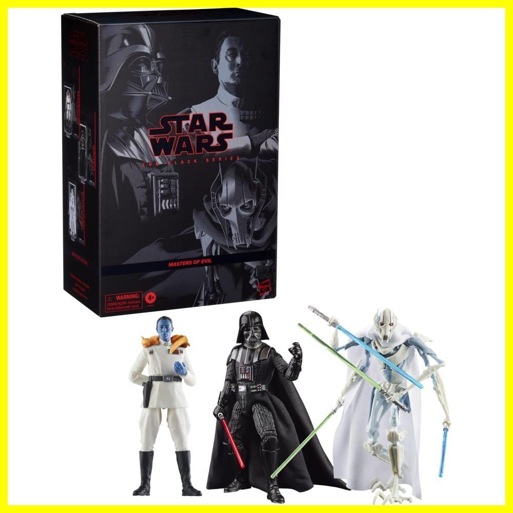 ハズブロ HASBRO スター ウォーズ STAR WARS ブラックシリーズ スローン大提督 ダース ベイダー グリーヴァス将軍 マスターズ オブ イービル コレクション用 6インチ 15cm サイズ アクションフィギュア3体セット G0659