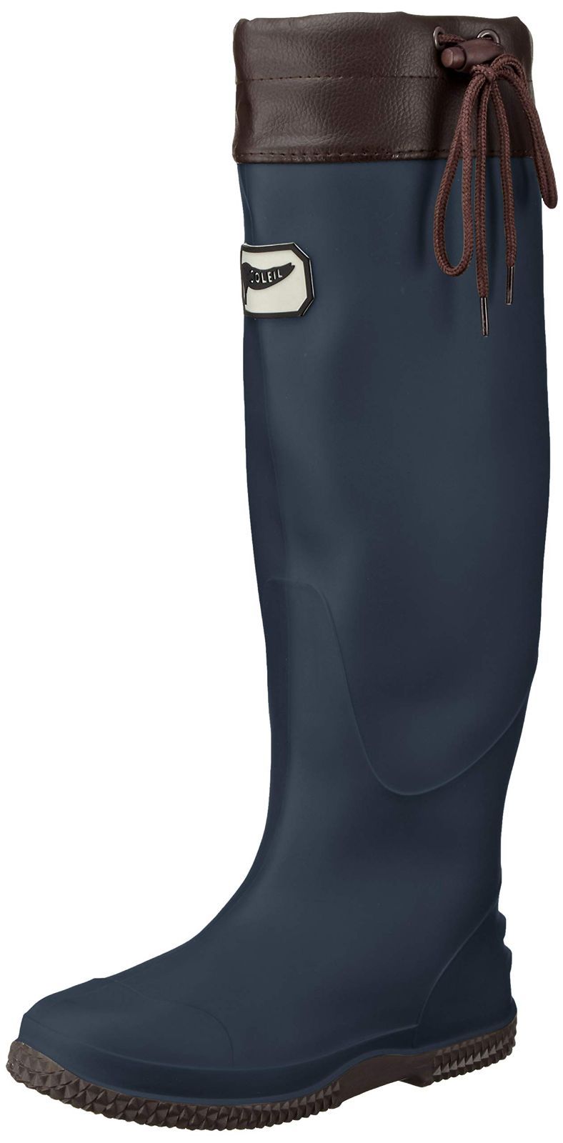 【数量限定】cm~26.0 25.5 ネイビー cm FU5501 ユニセックス パッカブルレインブーツ保存袋付き [フーソレイユ]