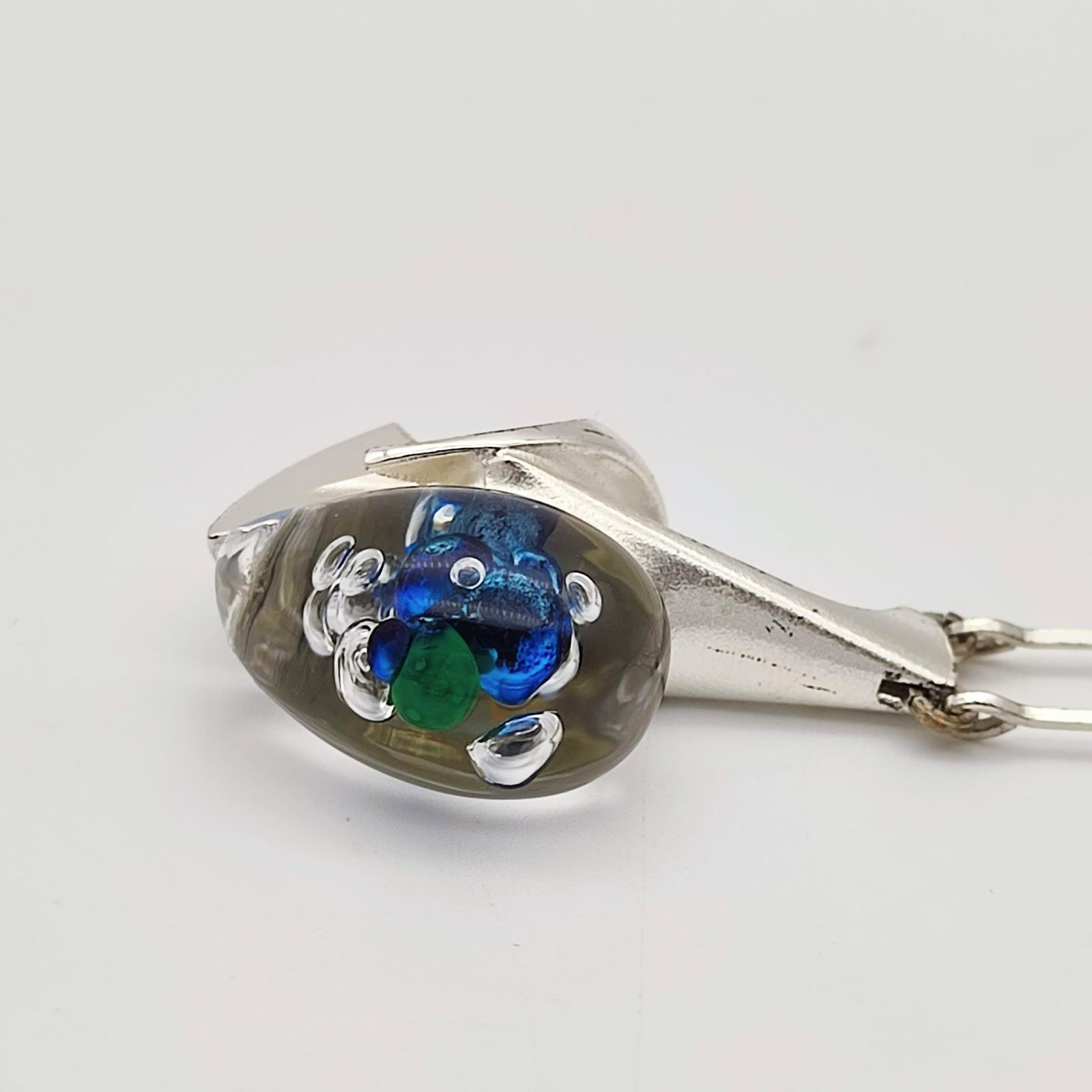 美品】LAPPONIA ラポーニア デザインネックレス シルバー925xアクリル