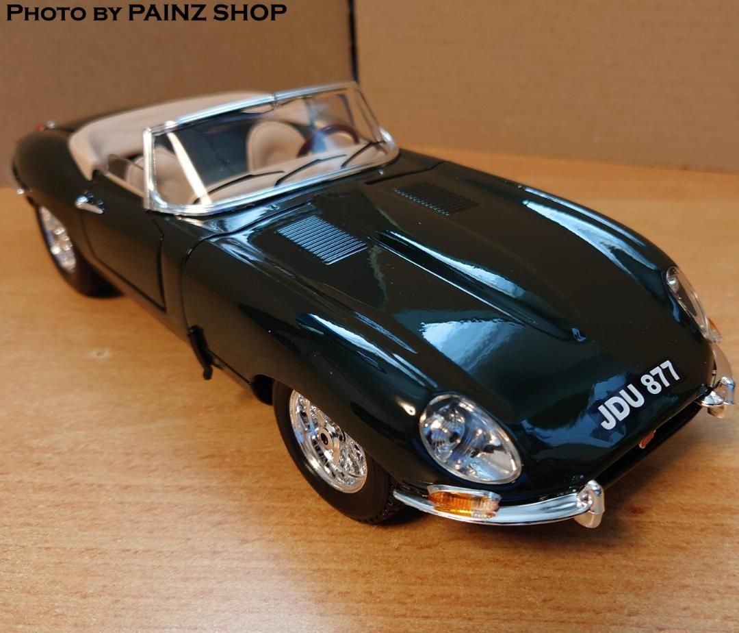1/18 ジャガーEタイプ カブリオレ1961 ブリティッシュグリーン 1/18 ジャガーEタイプ カブリオレ1961 ブリティッシュグリーン - メルカリ