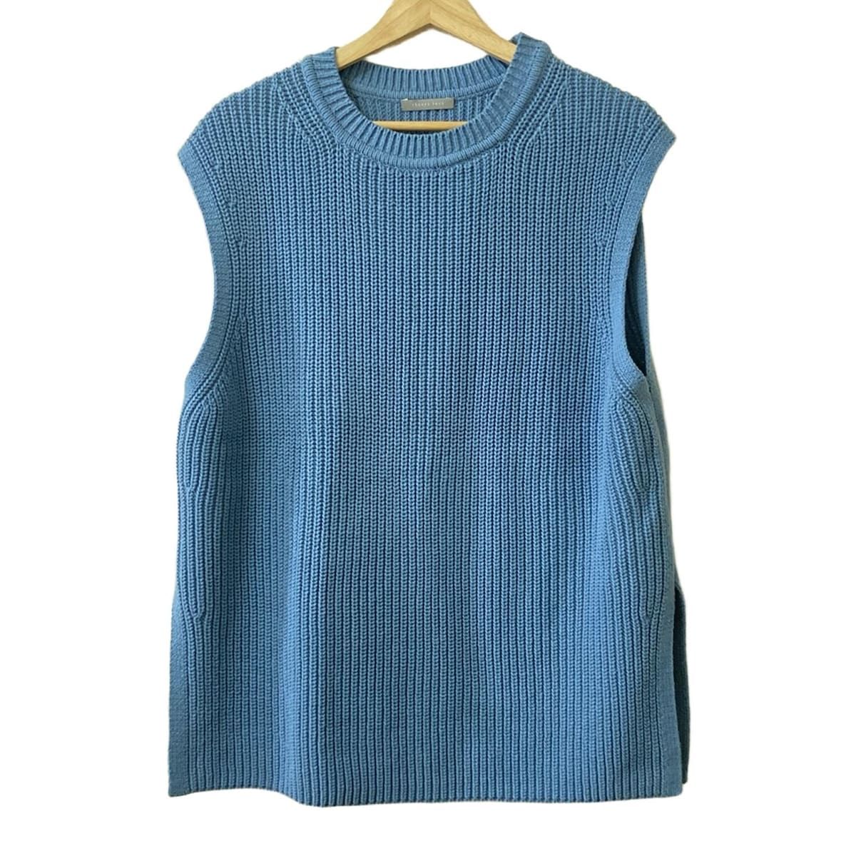 theory luxe セオリーリュクス ノースリーブセーター サイズ40 M レディース - ライトブルー クルーネック