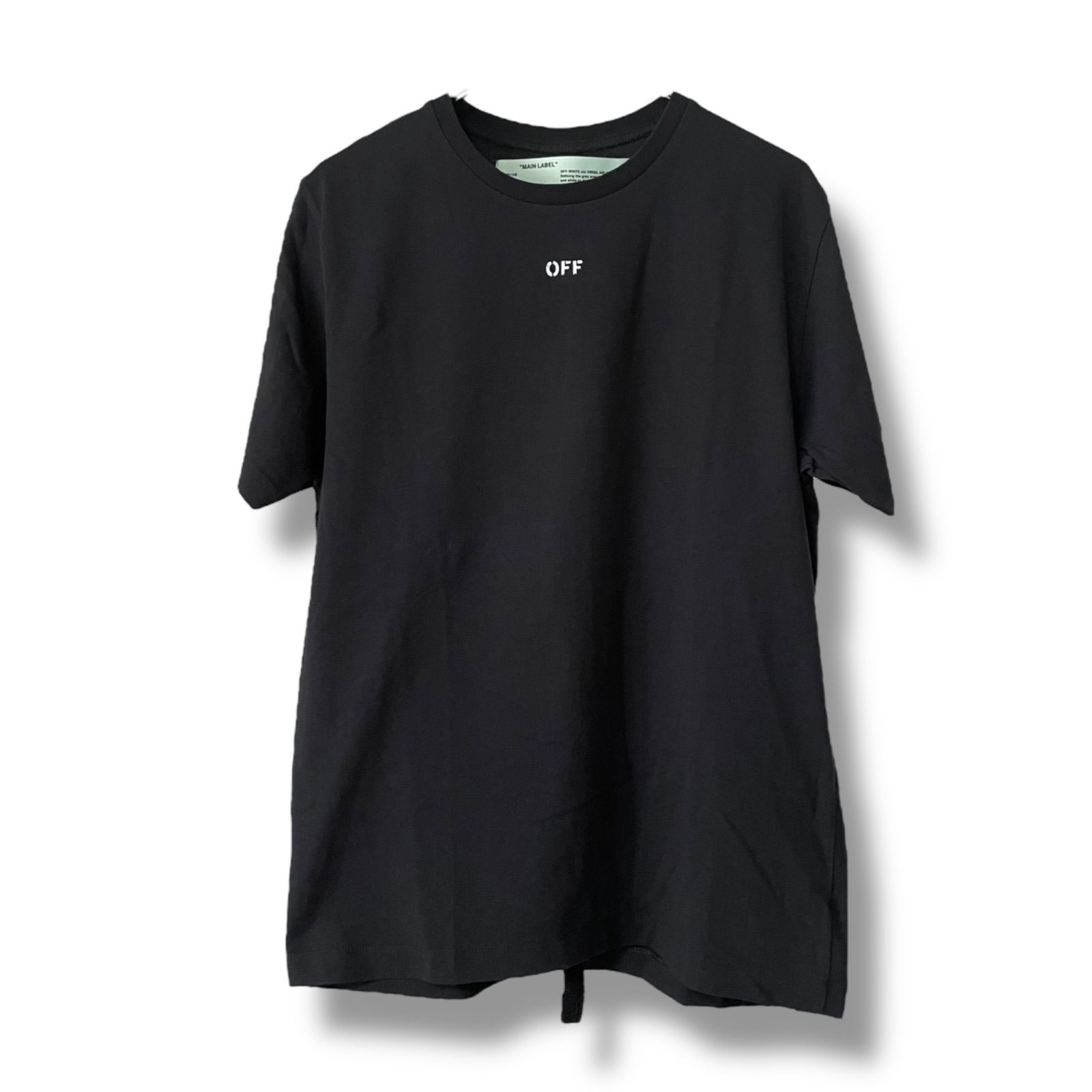 OFF-WHITE オフホワイト メンズ トップス Tシャツ 半袖 黒 ブラック Mサイズ0000118OC