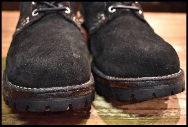  8 E 03年 WESCO ウエスコ カスタムジョブマスター 黒 ブラックラフアウト ビブラム100シングル 編み上げ ブーツ FI 073 ワークブーツ ブーツ 革靴