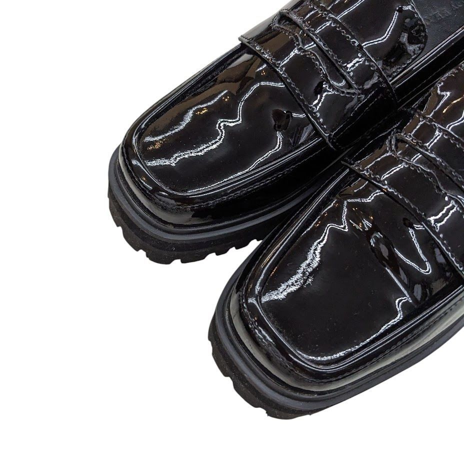 Ray BEAMS レイビームス エナメル パテント コインローファー