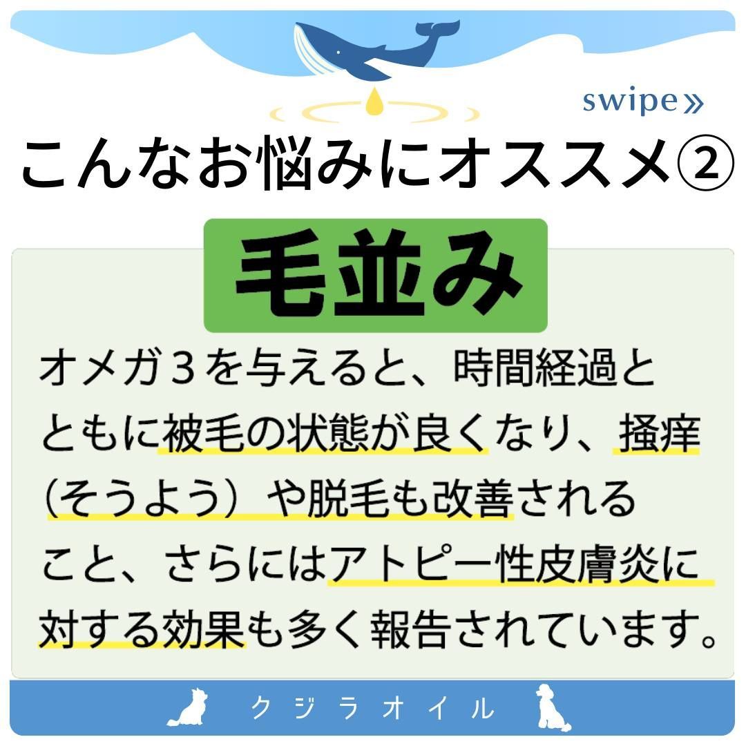 クジラオイル3個＋サンプル15個 送料無料☆クジラオイルお得な3本セット☆犬用 - ジビエ 犬の