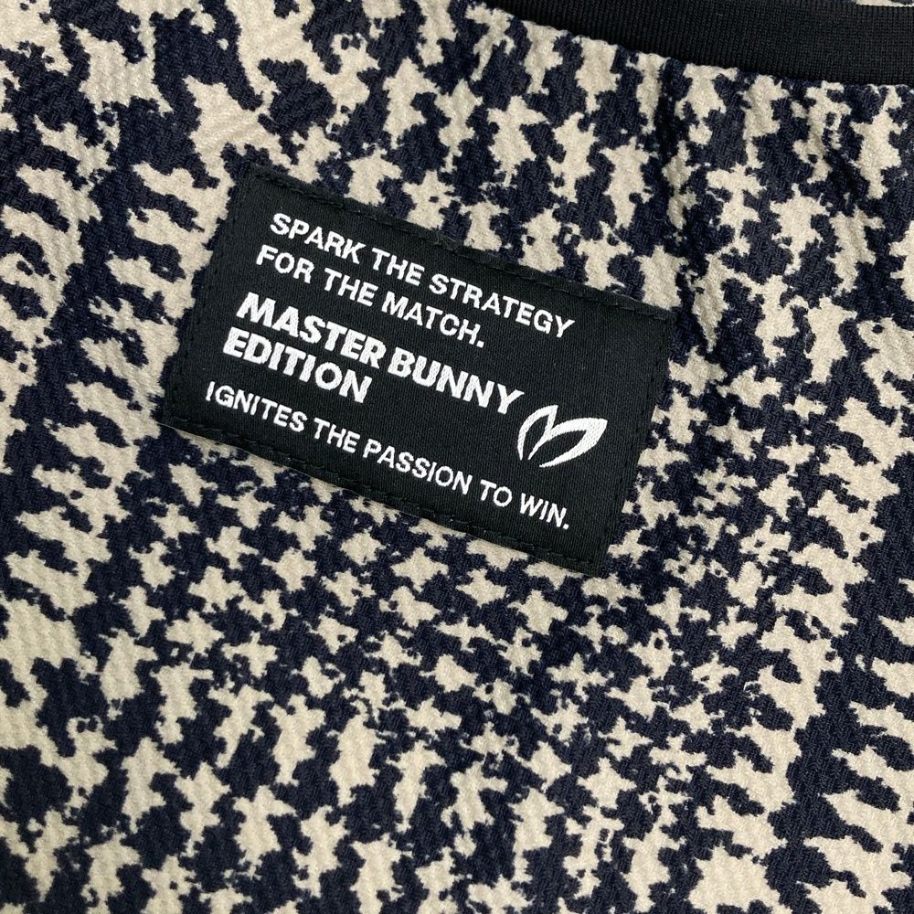 サイズ 2 MASTER BUNNY EDITION マスターバニーエディション モデル モックネック 半袖Tシャツ グレンチェック柄 ベージュ系 240101541617 ゴルフウェア レディース ストスト LLC-HASEGAWATOSO_COM