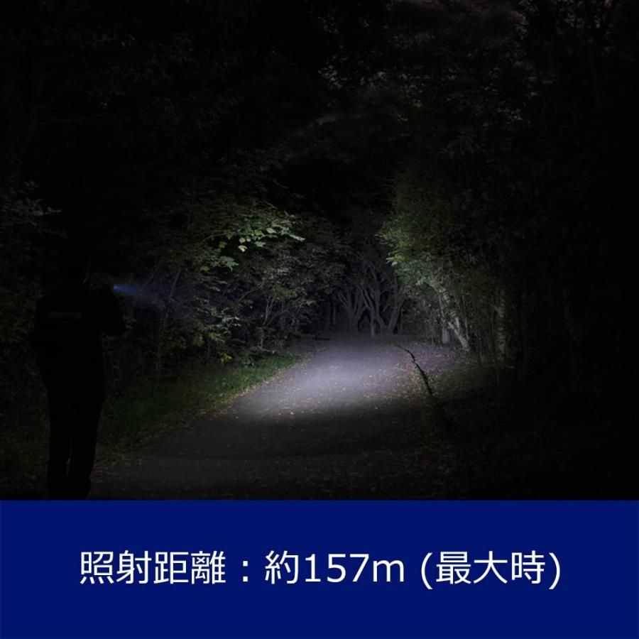 USB充電式 明るさ450ルーメン|実用点灯10時間|耐塵|防滴