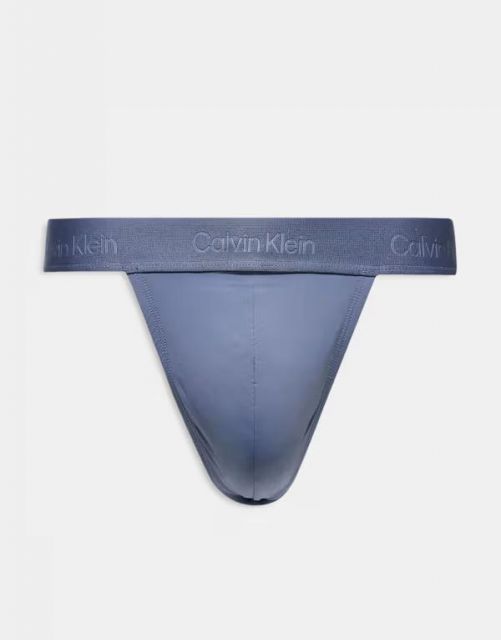 送料無料 カルバンクライン メンズ ブリーフパンツ アンダーウェア Calvin Klein Sculpt lace thong in gray Grisaille