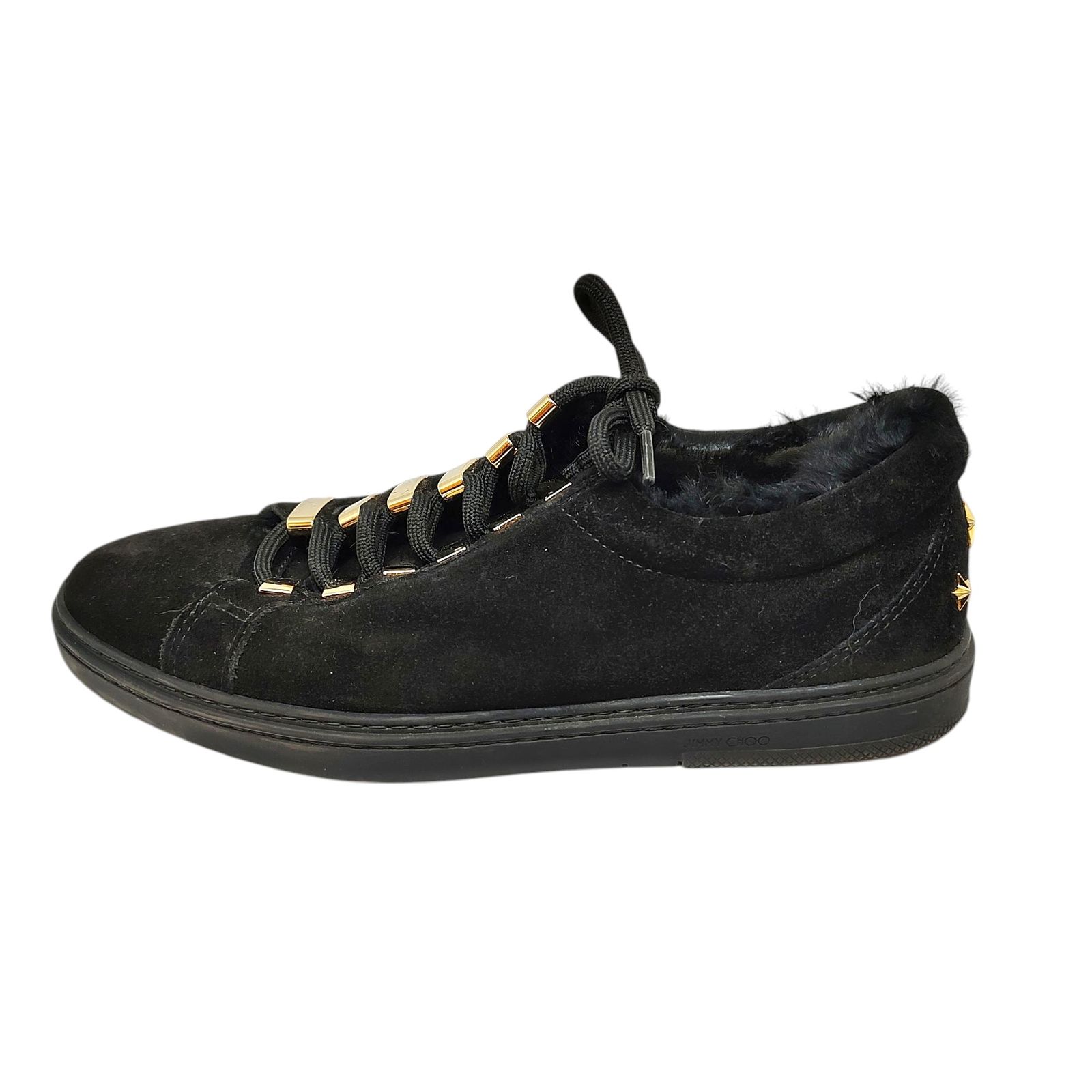 JIMMY CHOO ジミーチュウ スタースタッズ ファー スニーカー 43 