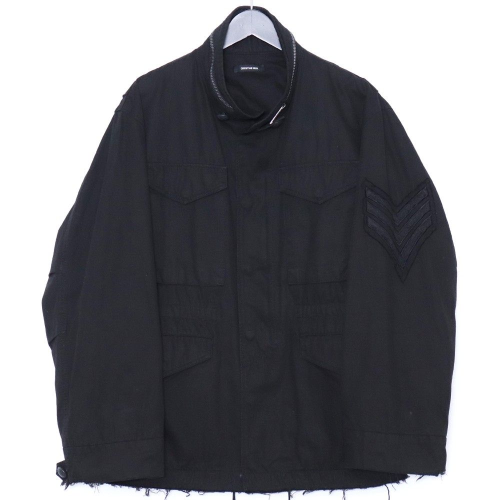 CHRISTIAN DADA Patched M65 Field Jacket サイズ46 ブラック CD-17S