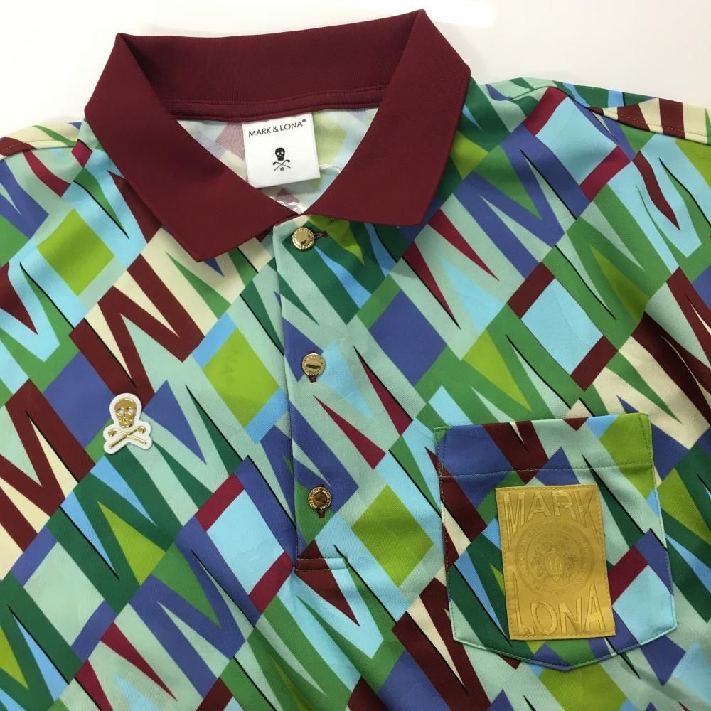 中古 メンズ マークアンドロナ MARK&LONA 半袖ポロシャツ 48(L