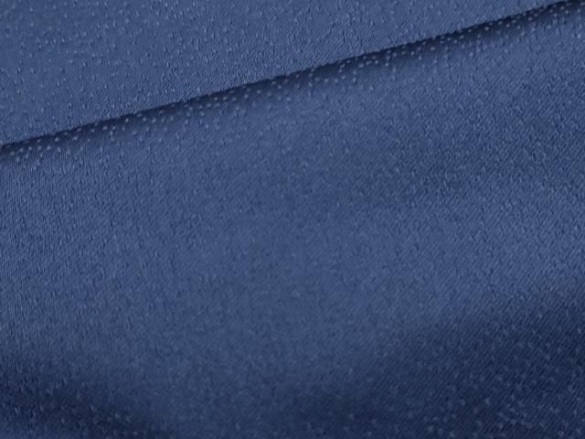 草花地紋 鉄紺色