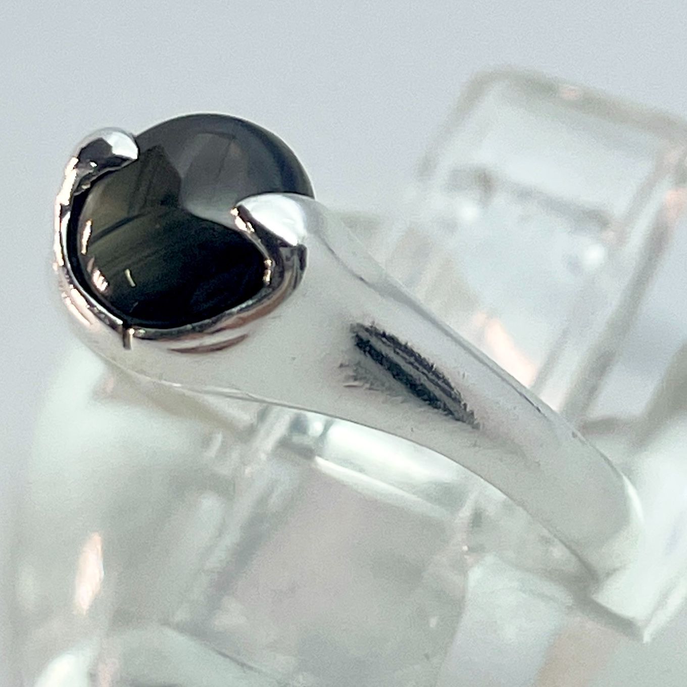 4℃ シルバー グリーンストーン リング ヨンドシー/24-1916S