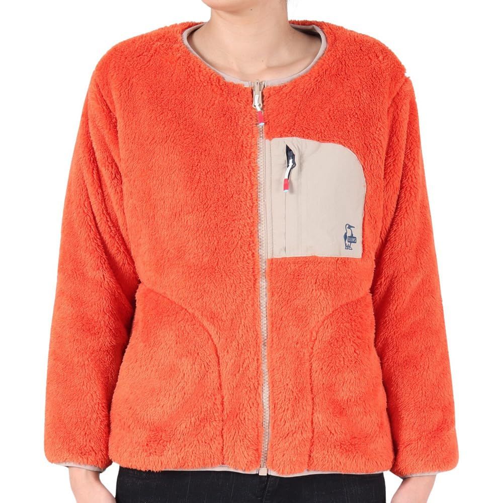 安くて高質の製品を提供! チャムス アウター Elmo Fleece Reversible Blouson レディース Orange|Greige L