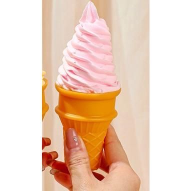 食品サンプル いちごアイスクリーム 実物大 ☆本物そっくり☆ 食品サンプル 実物大 ソフトクリーム アイス