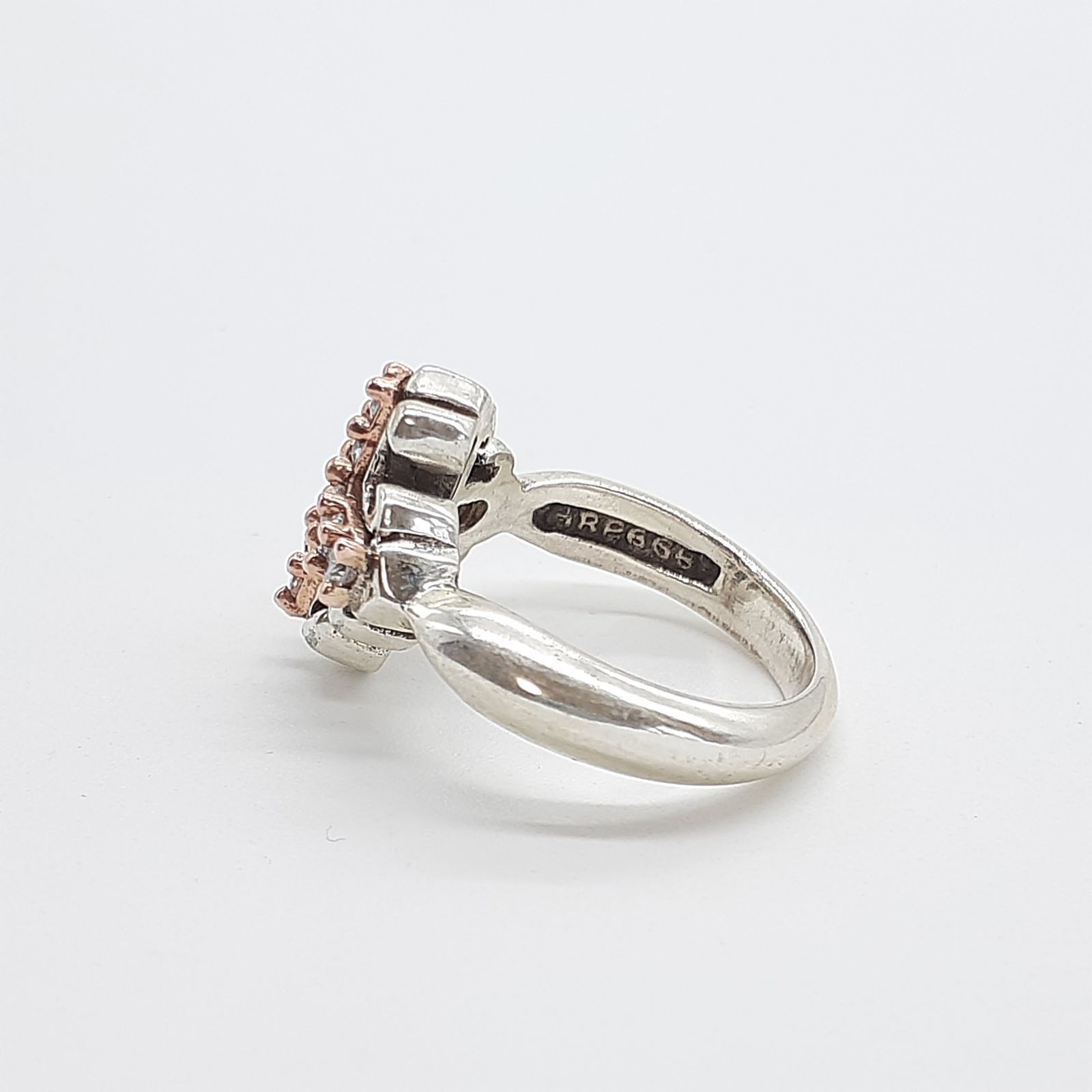 Arpege アルページュ　リングSV925×CZ×K10PG Arpege アルページュ リングSV925×CZ×K10PG - メルカリ