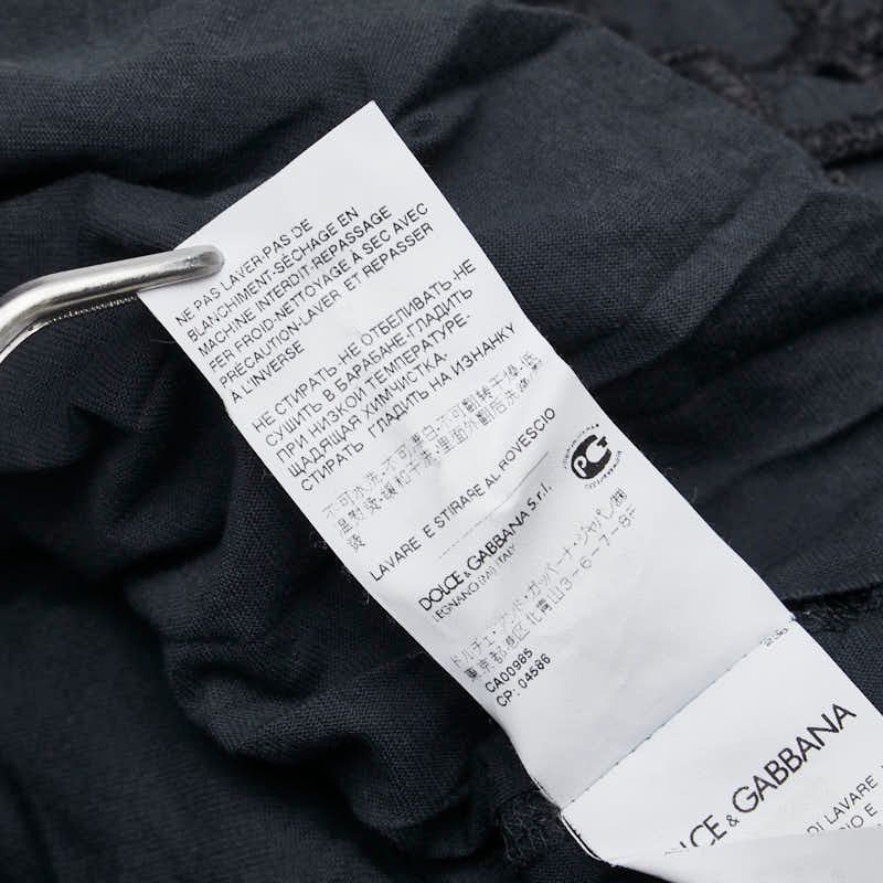 ドルチェアンドガッバーナ メッシュ レイヤード タンクトップ サイズ 48 ダークグレー コットン メンズ DOLCE-GABBANA 1-0231089