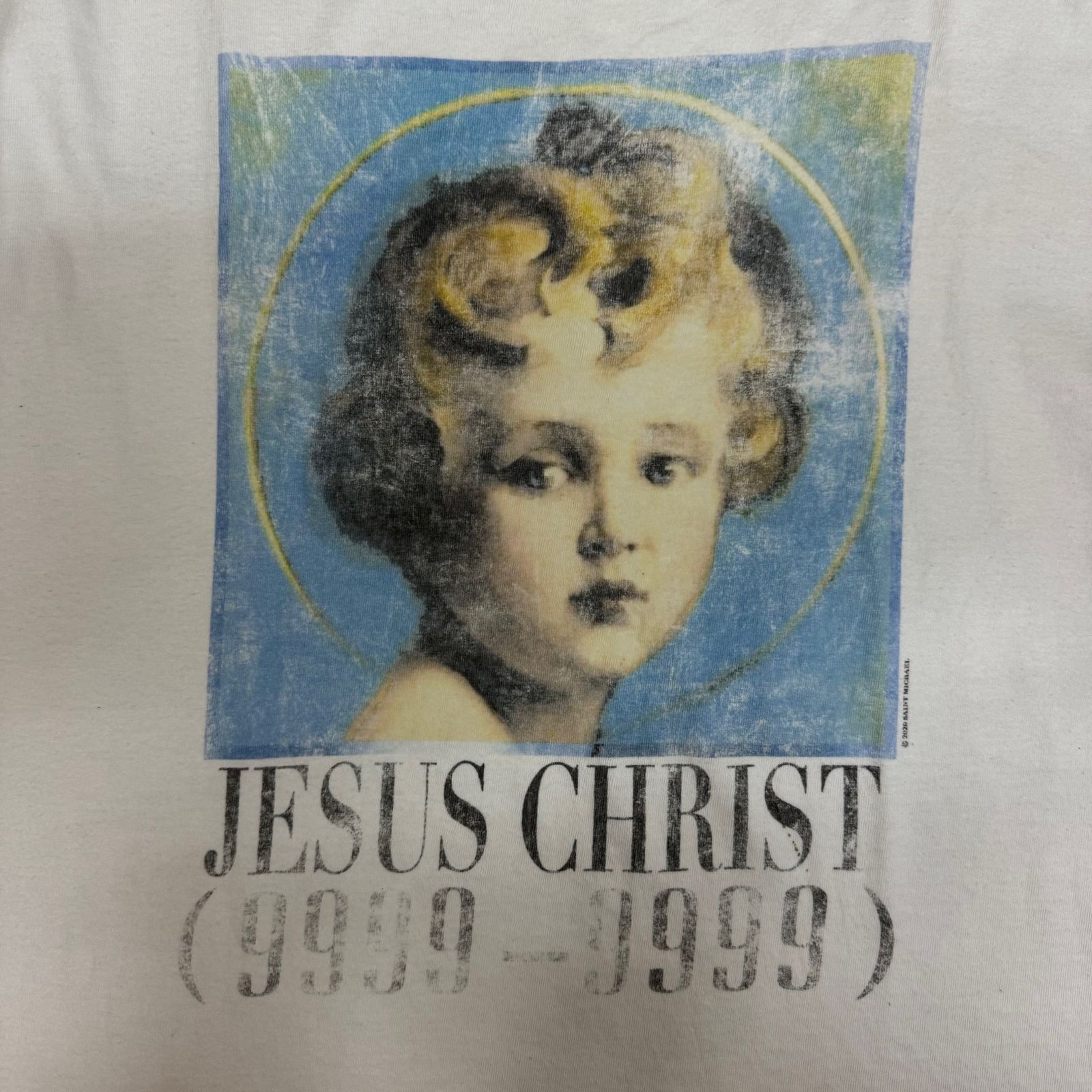 SAINT MICHAEL 20AW JESUS CHRIST TEE SM-A20-0000-003 ジーザス 