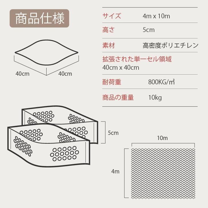 砂利の駐車場 通路