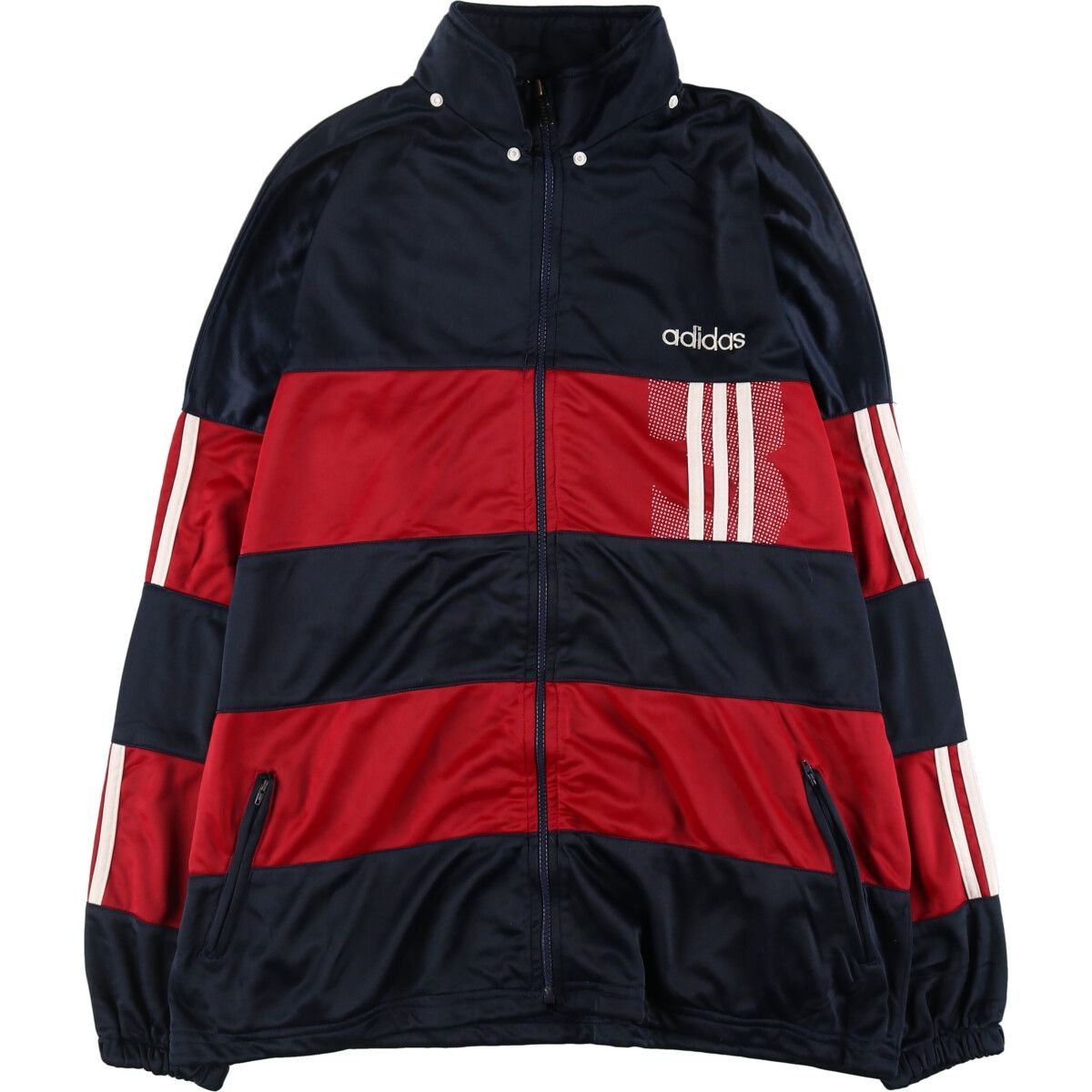 古着 80年代 アディダス adidas バックロゴ ジャージ トラックジャケット メンズXL相当 ヴィンテージ/eaa499351