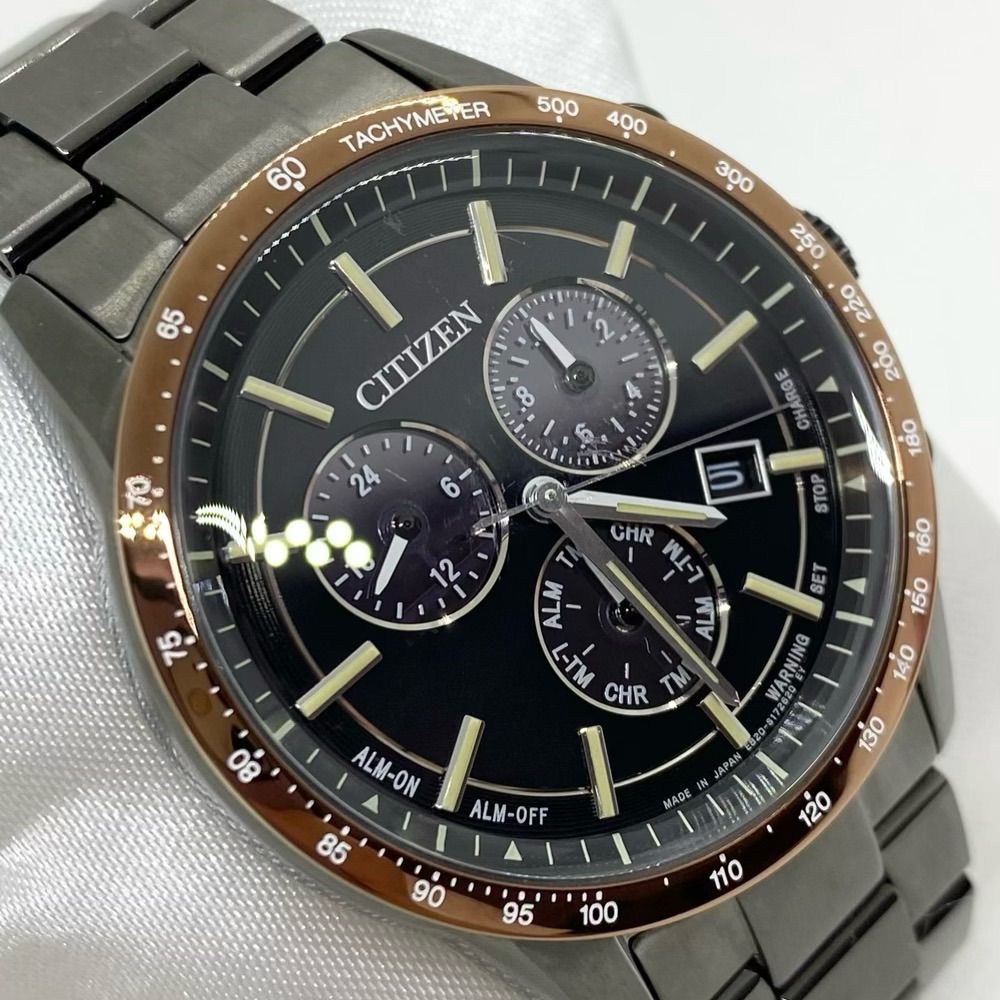 CITIZEN シチズン シチズンコレクション BL5495-72E グレー ブラウン クロノグラフ エコドライブ ソーラー メンズ 腕時計 -  メルカリ