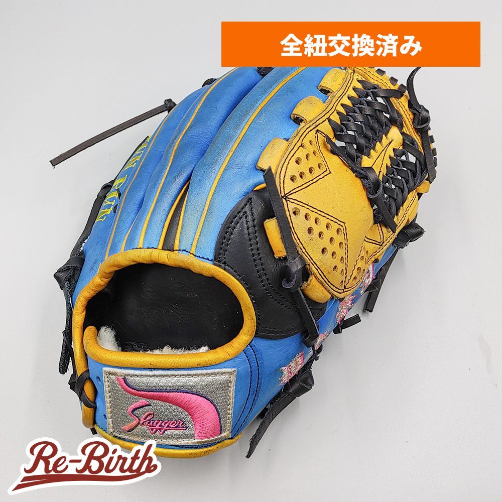 【全紐交換済み (高校野球対応)】 スラッガー 軟式グローブ / オールラウンド用 型付け済み (slugger グラブ) [WE1017]