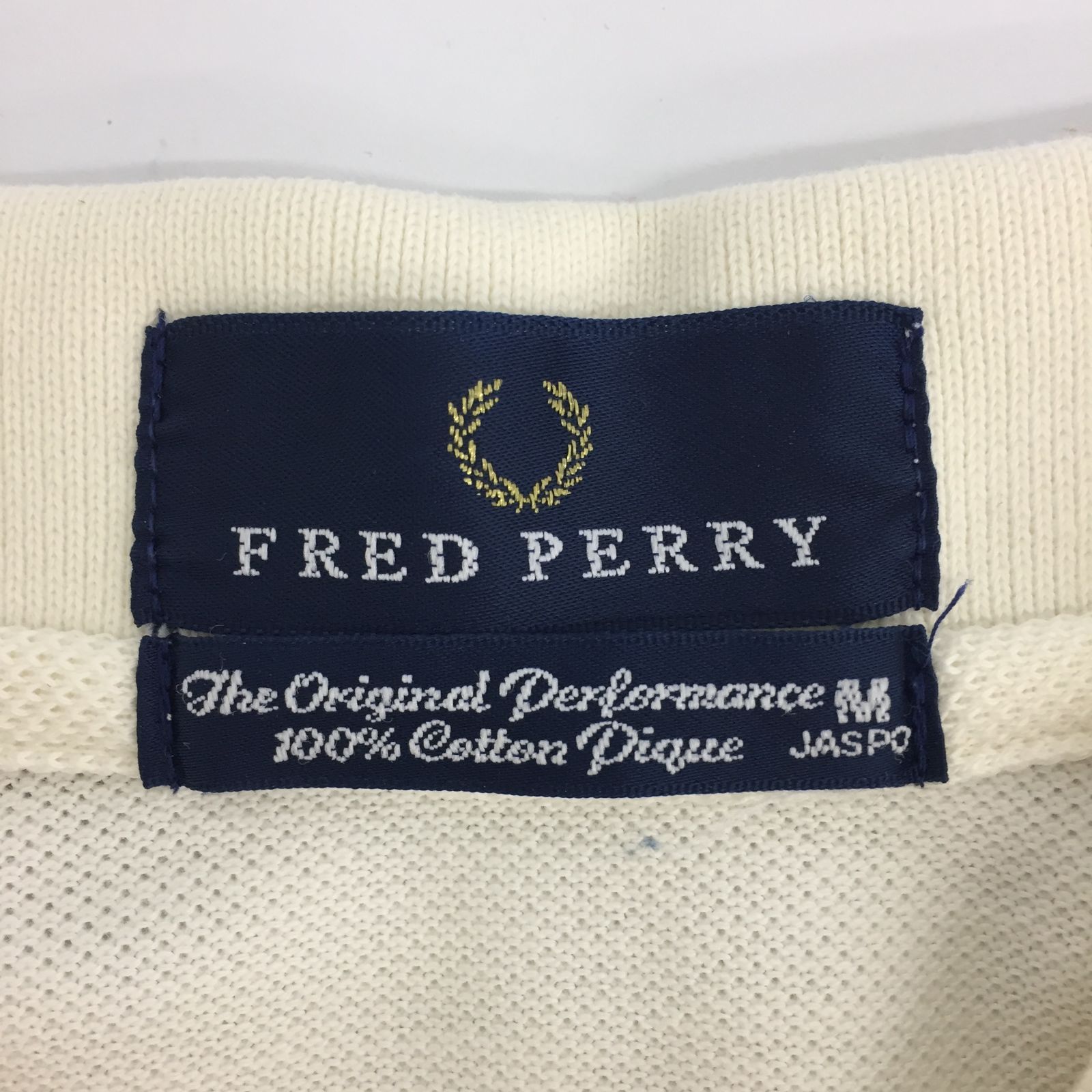 FRED PERRY フレッドペリー ロゴ刺繍 ポロシャツ Mサイズ