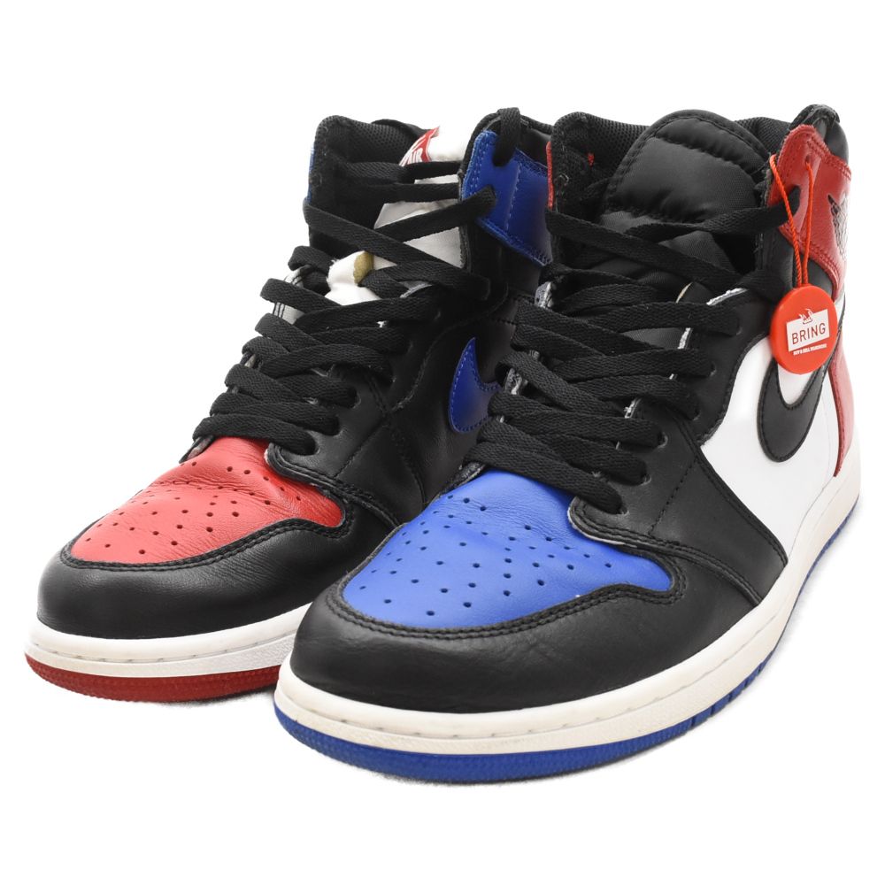 NIKE (ナイキ) AIR JORDAN 1 RETRO HIGH OG TOP 3 555088‐026 エアジョーダン1 トップ3  ハイカットスニーカー シューズ US11/29.0cm ブラック/レッド/ブルー