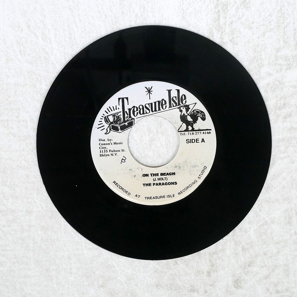ジャマイカ盤 PARAGONS/ON THE BEACH/TREASURE ISLE NONE 7