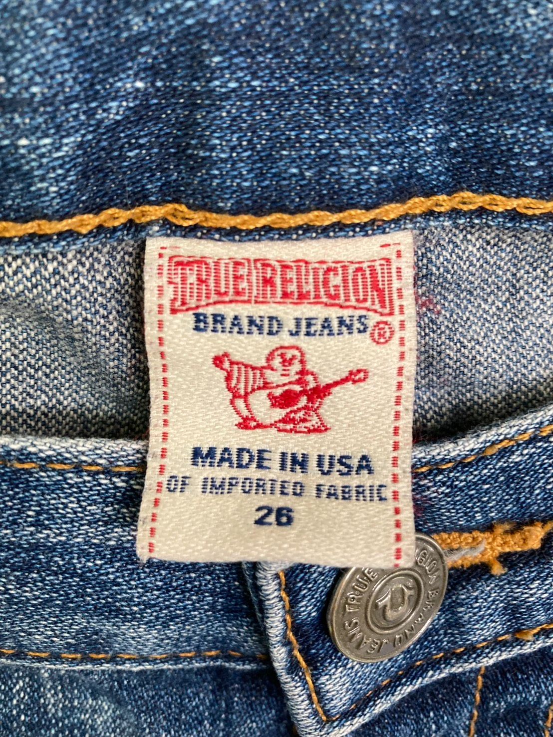 TRUE RELIGION デニム26 ギャル ☆トゥルーレリジョン 平成ギャル ローライズデニム サイズ26☆TRUE