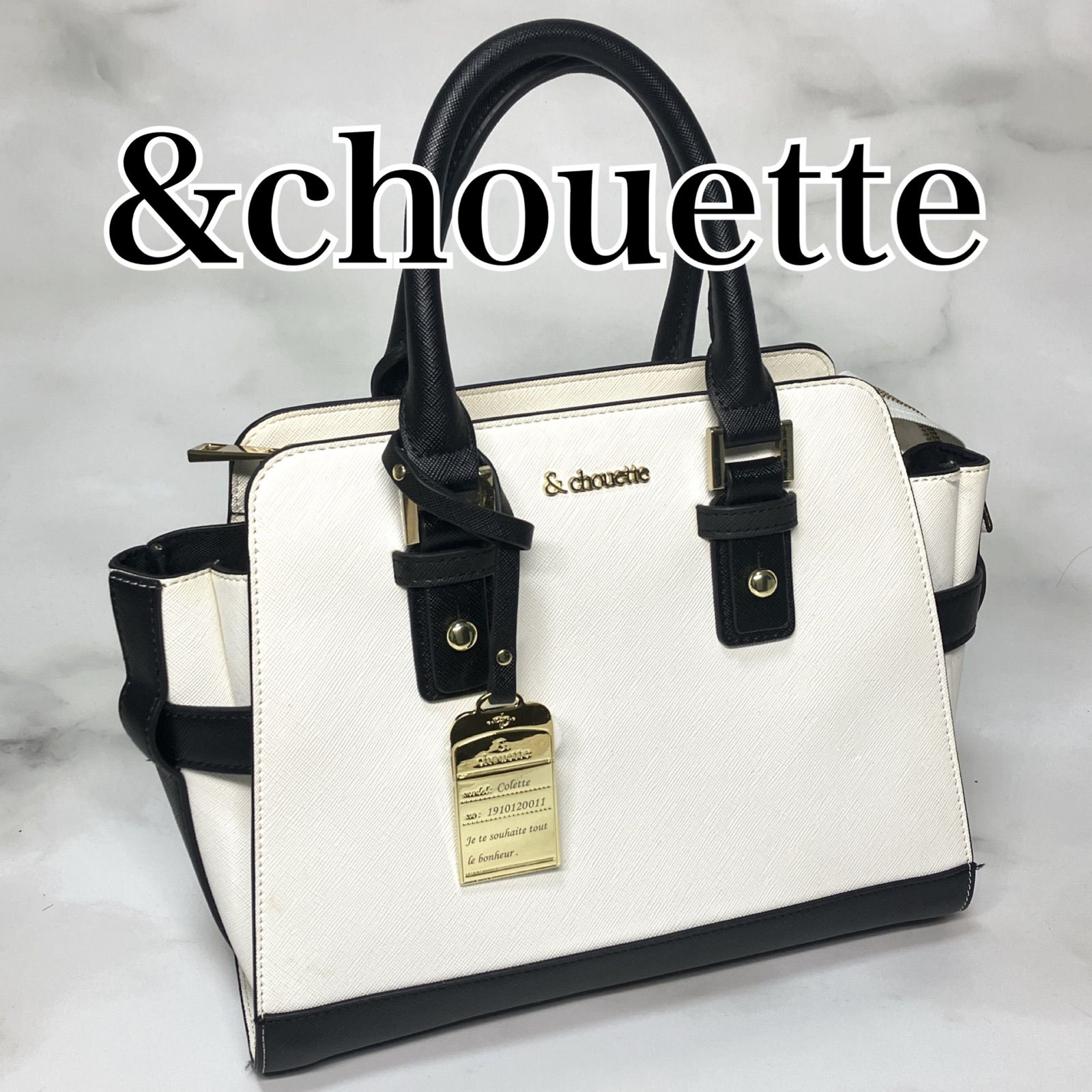 美品】&chouette アンドシュエット ハンドバッグ トートバッグ バッグ 