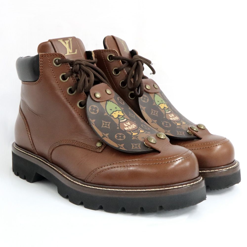 【新品】LOUIS VUITTON × NIGO オーベルカンフ　アンクルブーツ ルイヴィトン ブーツ オーベルカンフ アンクルブーツ NIGOコラボ
